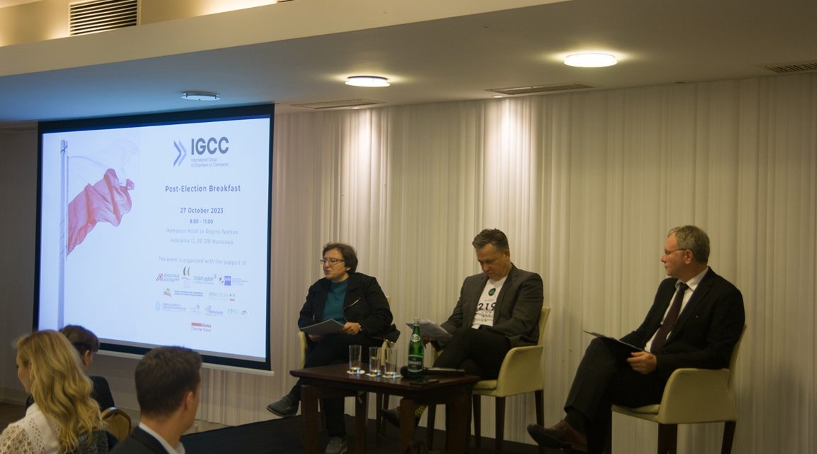 IGCC Post-Election Breakfast, Hotel Mamaison Le Regina Warsaw, 27 October 2023