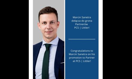 Marcin Sanetra dołącza do grona partnerów PCS Paruch Chruściel Schiffter Stępień Kanclerz | Littler