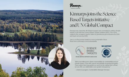 Kinnarps joins the Science Based Targets initiative and UN Global Compact