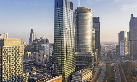 Deckshield floors in The Bridge,  Ghelamco’s flagship development in the heart of Warsaw