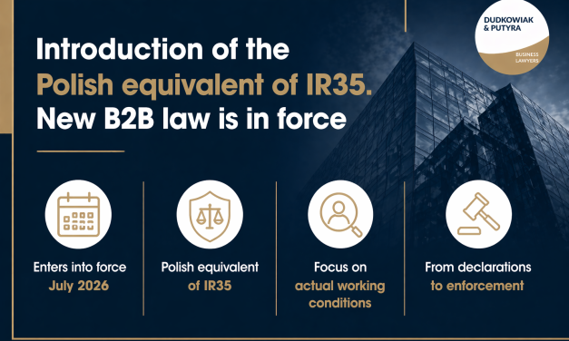 Introduction of the Polish equivalent of IR35. New B2B law is in force